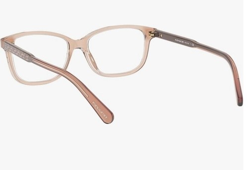 Coach HC6143 Eyewear Frames, Transparent Peach/Demo Lens,52 mm - Picture 6 of 8