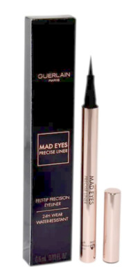 Guerlain Mad Eyes Felt Tip Eyeliner Water Resistant ~ 01 Matte Black, NIB