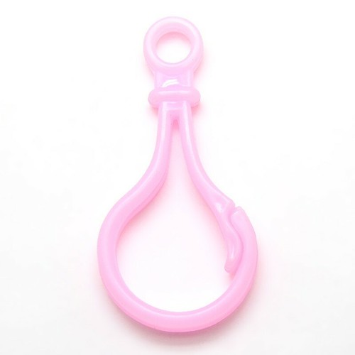 10 Pcs Bulb Shaped Plastic Lobsters Key Chain Clasps Findings Snap Multi Colors - Picture 6 of 11