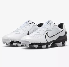     NEW Nike Alpha Huarache 4 White Black Baseball Cleats DJ6524-101 Mens Size 9