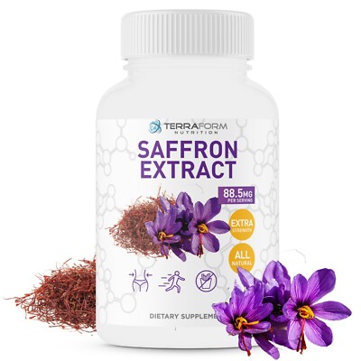 Pure Saffron Extract 88.5mg - Supports Healthy Weight Loss - USA MADE - 60ct