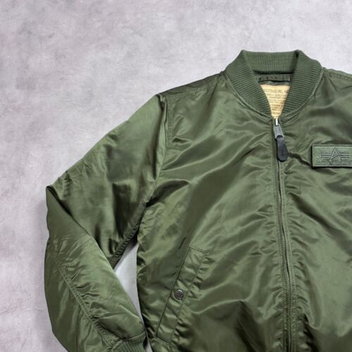 Alpha Industries Unisex Bomber Ma-1 Full Zip Size:Small - Picture 3 of 7