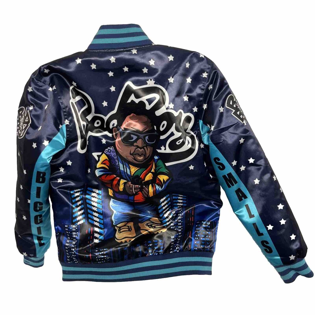 shady ltd. 90's バケハ b-boy OSFAサイズ 超希少 Biggie Smalls Bad Boy Headgear Classics Nostalgia Satin Jacket