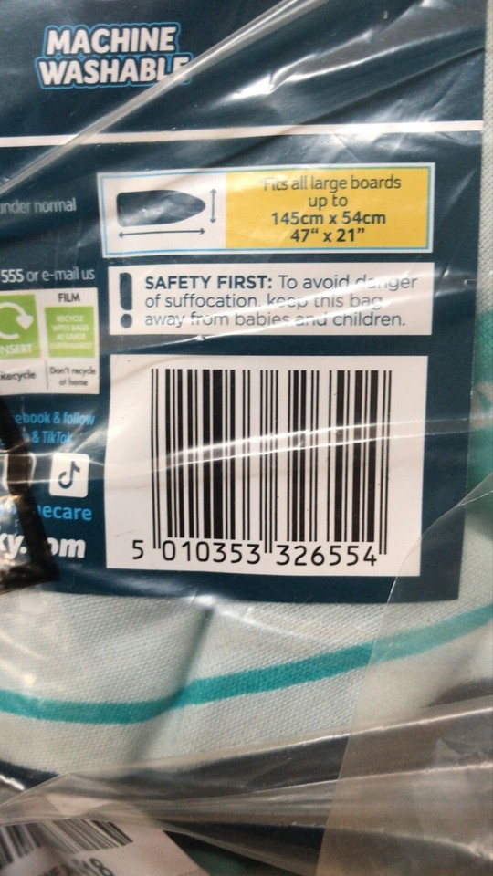 Minky Premium Extra Large Universal Fit Ironing Board Cover Fits Large