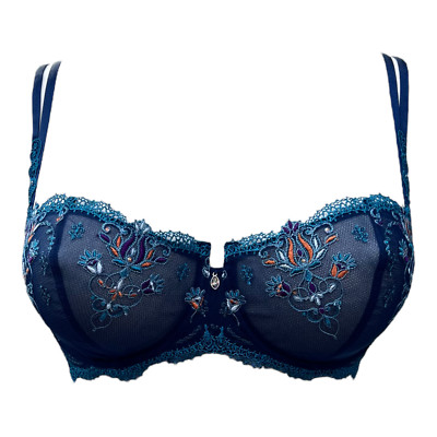 Lise Charmel Halbschalen BH mit Bügel Desir Karma 80D blau NEU