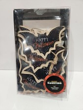 Halloween Black Bats HAPPY HALLOWEEN Garland Banner Decor 6FT