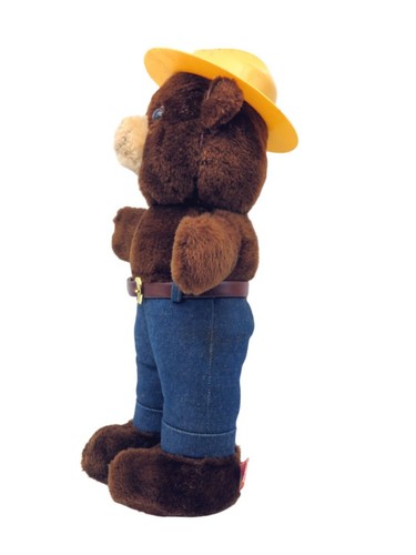 Vintage 1980 Dakin Smokey the Bear Plush Toy with Hat - Picture 4 of 7