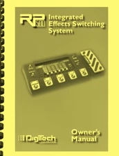 Digitech RP500 Guitar Modeling Multi-Effect Processor Pedal OWNER'S MANUAL 