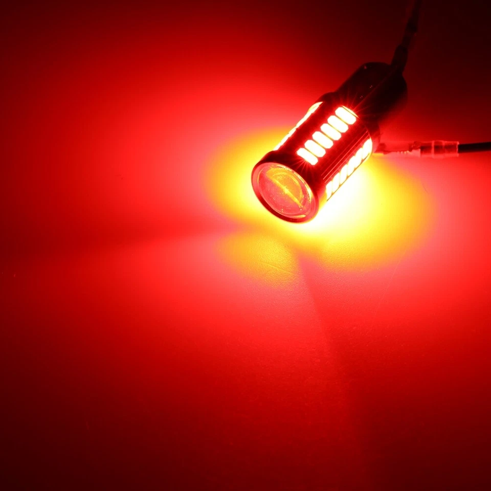 AUXBEAM 1157 Red LED Brake Light Bulb For Ford F-150 1975-1987 F-250 F-350 58-87 - Image 2 of 4