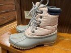 Girls Size 2 Penguin By Mungingwear  Rubber Duck Boots Rain Pink Gray — photo 6