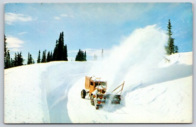Postcard Sno-Go In Action, Cascade Mountain Passes In Washington Unposted