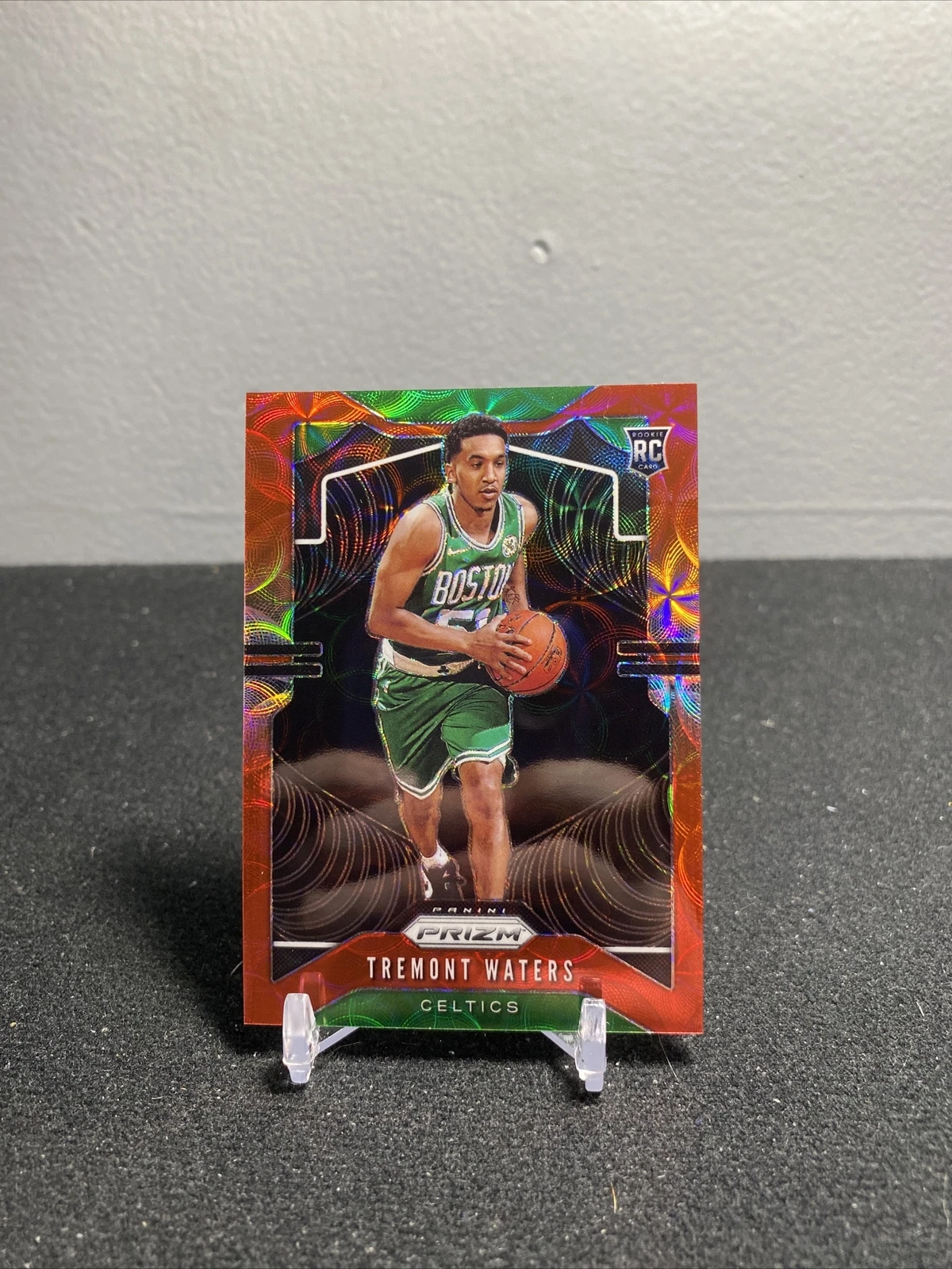 2019-20 Prizm Tremont Waters Choice Red Prizm Rookie RC #13/88 Celtics