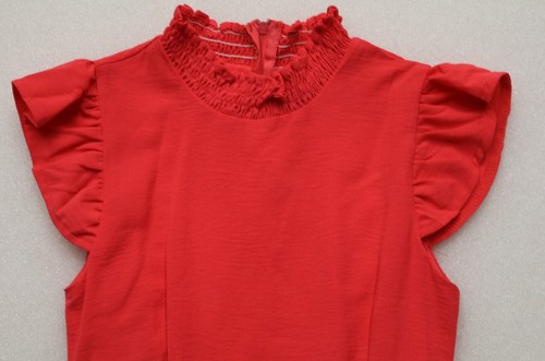 MISS BEHAVE GIRL'S SIZE 10 DRESS SPECIAL OCCASION MINI FLARE FLUTTER SLEEVE - Picture 3 of 9
