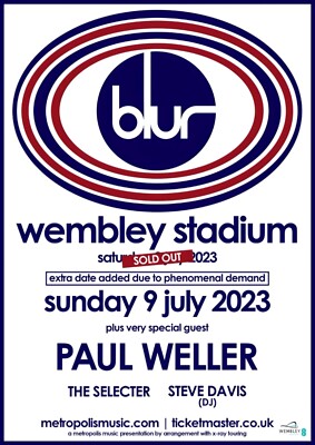 Blur / Paul Weller Wembley 2023 A3 A4 Print Poster Unframed