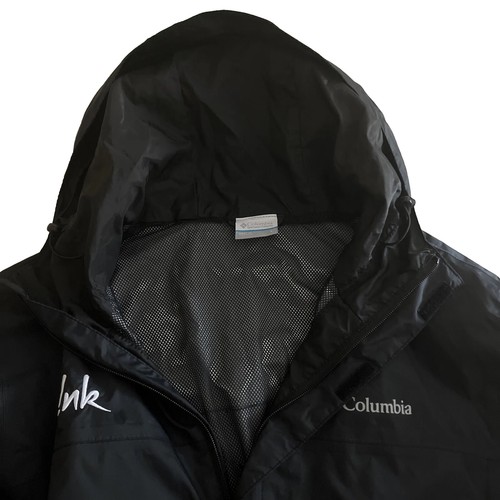 P!NK Pink Alecia Moore Waterproof Rain Jacket Columbia Large Men Black NEW - Picture 12 of 15