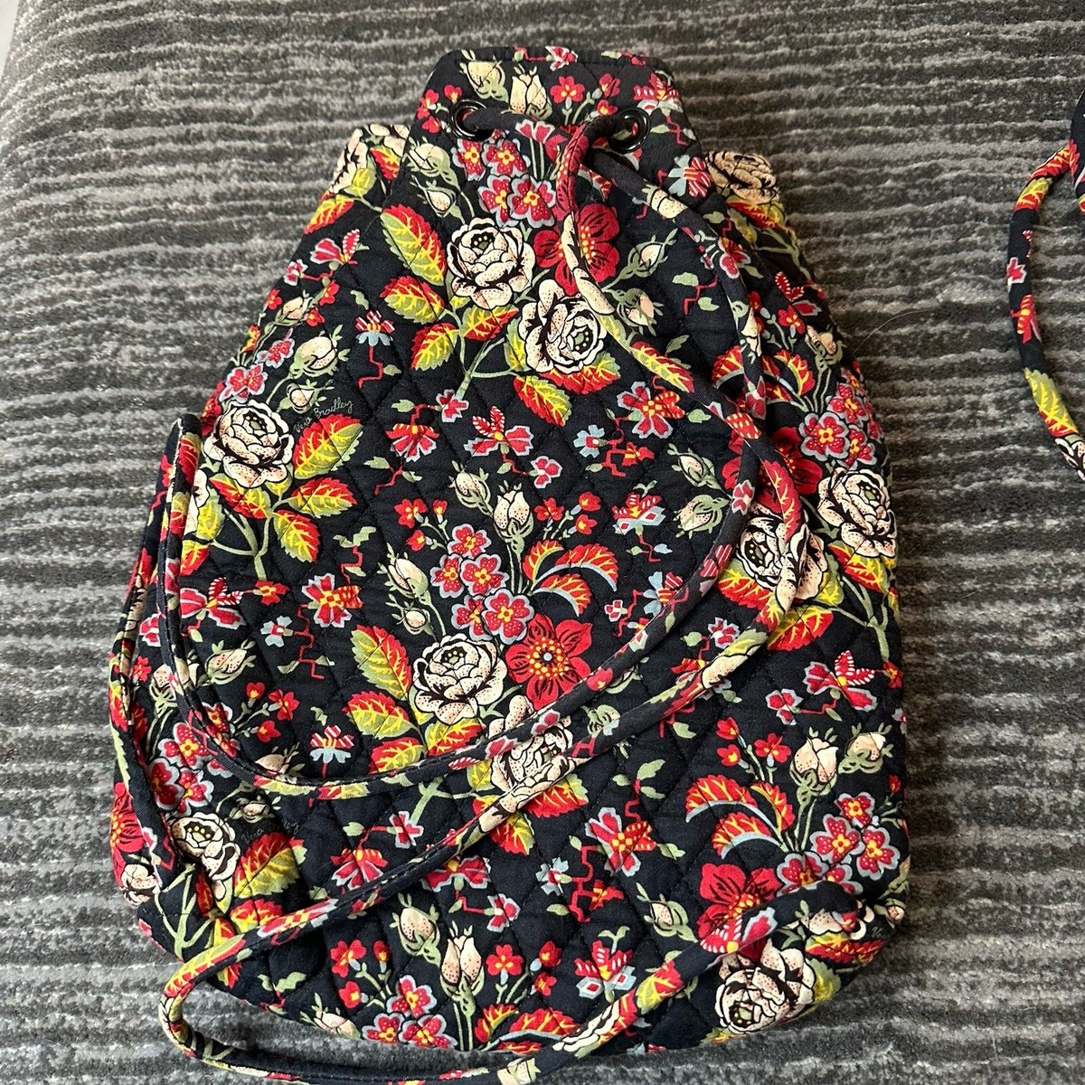 Vintage Vera Bradley Drawstring Backpack Bag ANASTASIA  display picture 1