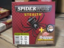 SpiderWire MGRN Stealth Braid Fishing Line 20 LB 125 YDs  25 YDs Fluoro Leader