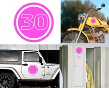 Number 30, Sticker Cut Vinyl Version v02b