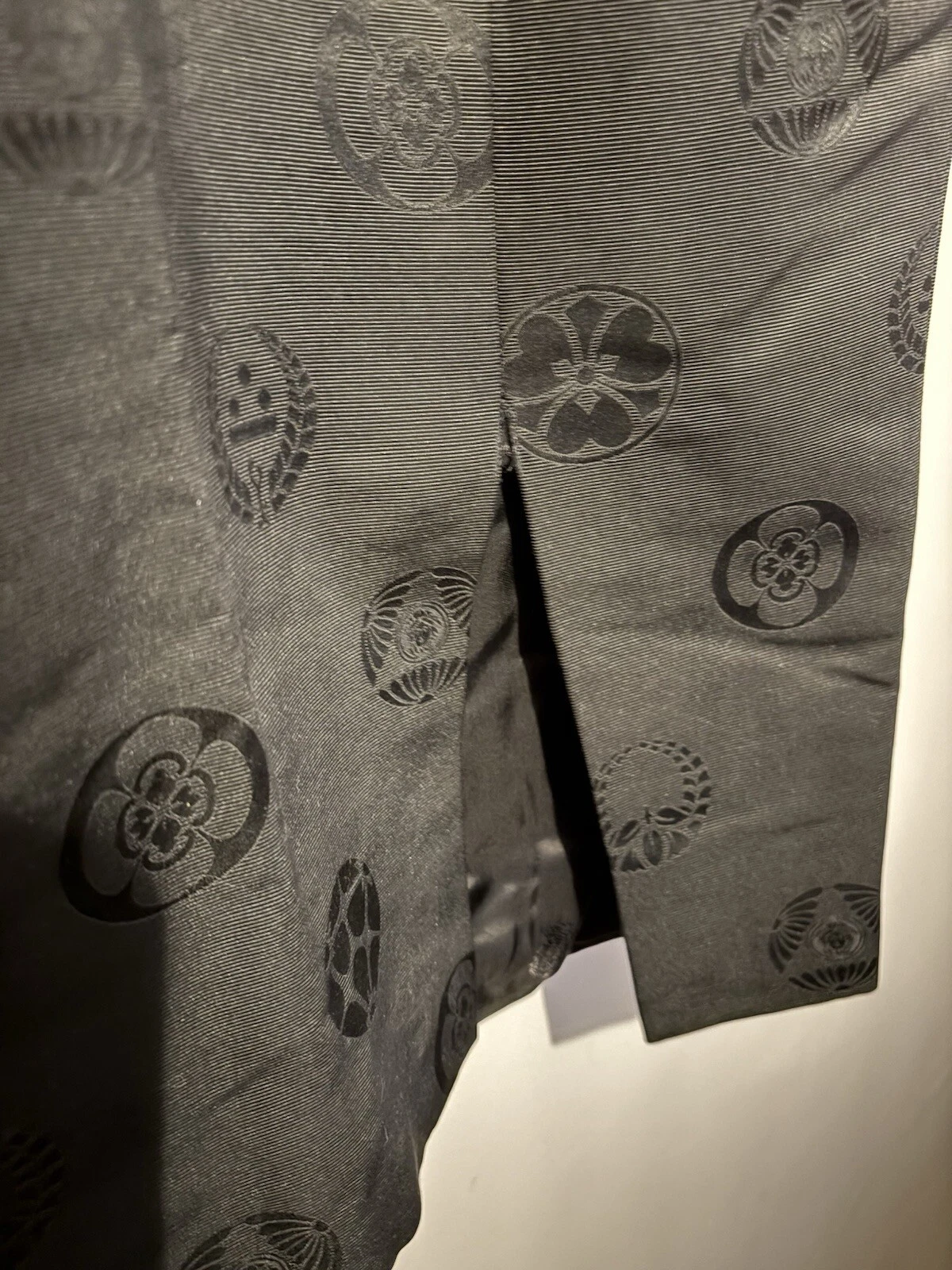 Gianni Versace Couture '98 Gonna nera jacquard di seta 44 UK12