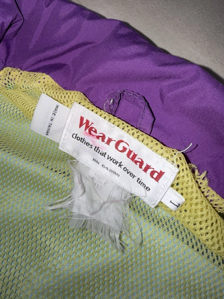 Vintage WearGuard Windbreaker Jacket 1990’s Size Large Retro Made In Taiwan - Image 4 of 4