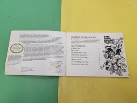 Teenage Mutant Ninja Turtles II Instruction Manual Only Nintendo Nes Authentic
