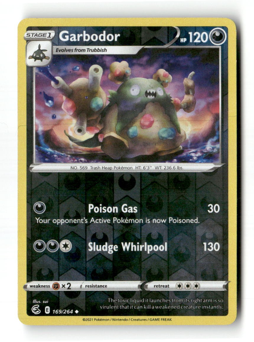 Garbodor 169/264 UC Fusion Strike Pokemon Reverse Holo NM