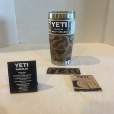 YETI 20 oz Tumbler Wetlands Camo Limited Edition Camouflage Fast Ship NWTs