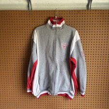 Vintage Y2K Ecko Unltd Track Jacket Full Zip Grey Red White Size XL