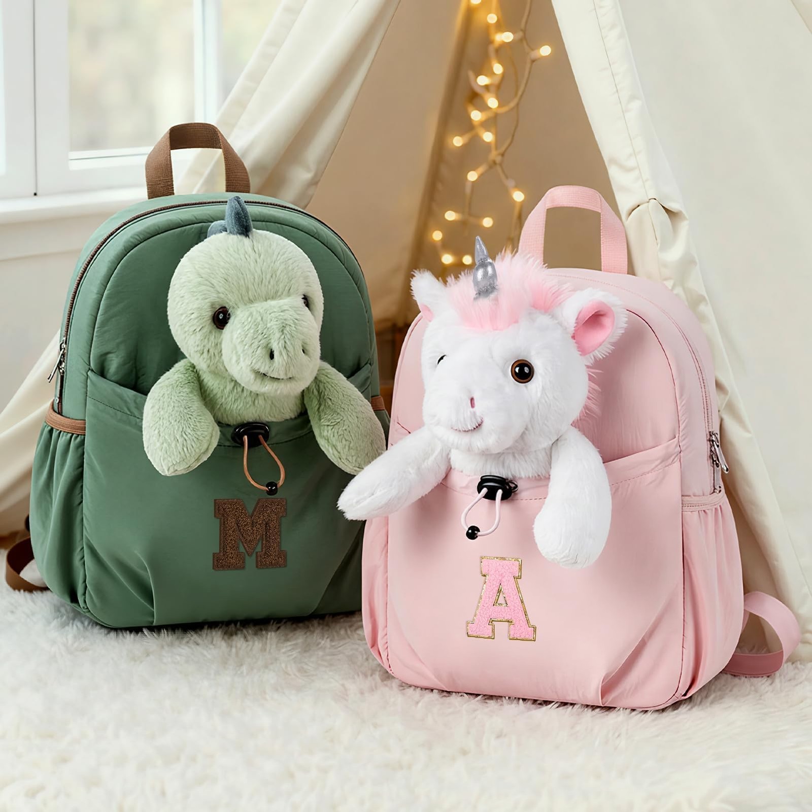 Initial Backpack for Boys 2-4, Dinosaur Backpack Toys for Boys, Birthday Gift...