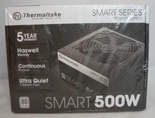 Thermaltake Smart 500W 80 PLUS Certified ATX Non-Modular Power Supply PC PSU NEW