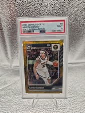2024-25 Panini Donruss Optic Aaron Gordon #6 Gold International /10 PSA 9 POP 1