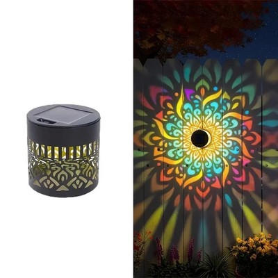 Solar Mandala Mosaic Lights Outdoor Solar Fence Decor Lamp
