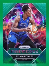 2021 Panini WNBA Prizm - Fireworks Green Prizm - Sylvia Fowles #4