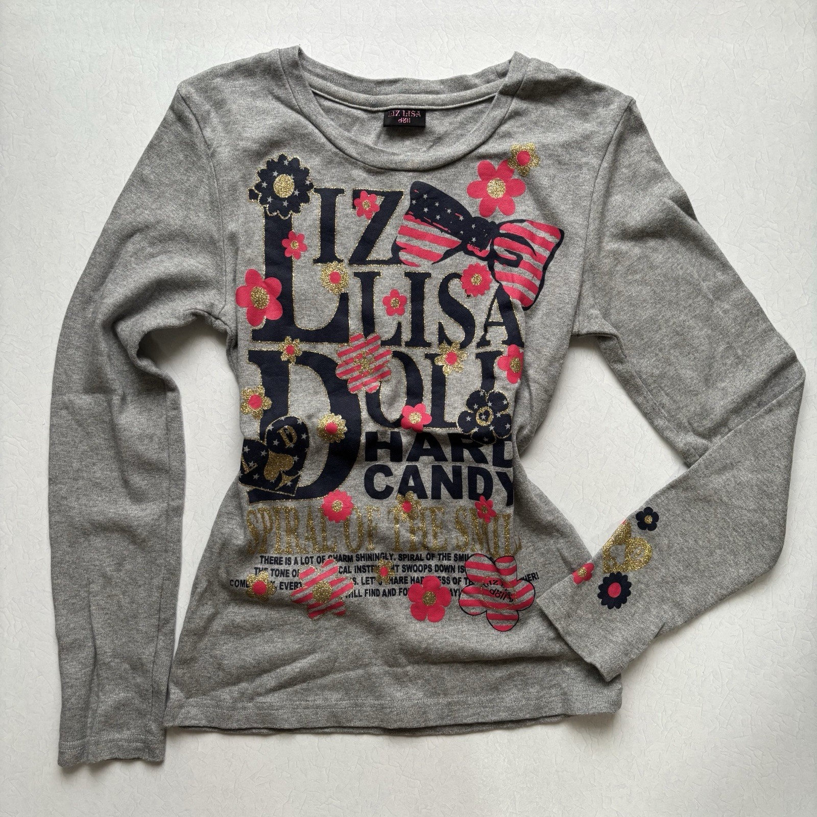 Liz lisa doll long sleeve T-shirt Grey