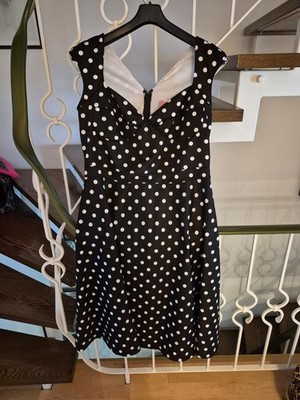 BETTIE PAGE Pinup Kleid Polka Dots Rockabilly 50s Style L.A. Vintage Gr. 22W /50