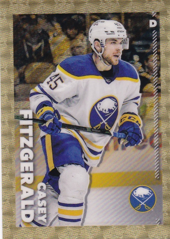 2022-23 TOPPS CHROME NHL STICKER #1/1 SUPERFRACTOR #63 CASEY FITZGERALD-BUFFALO
