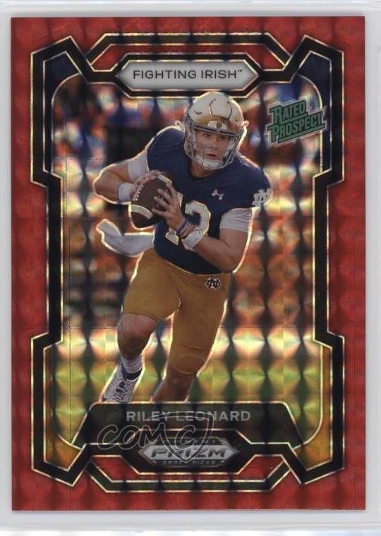 2024 Panini Prizm Draft Picks Red Finite Prizm 44/125 Riley Leonard #106 1n8m