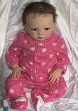 Reborn Baby "Valentina" in Polar Bear PJs w magnetic pacifier ~ Lifelike! 🐻‍❄️