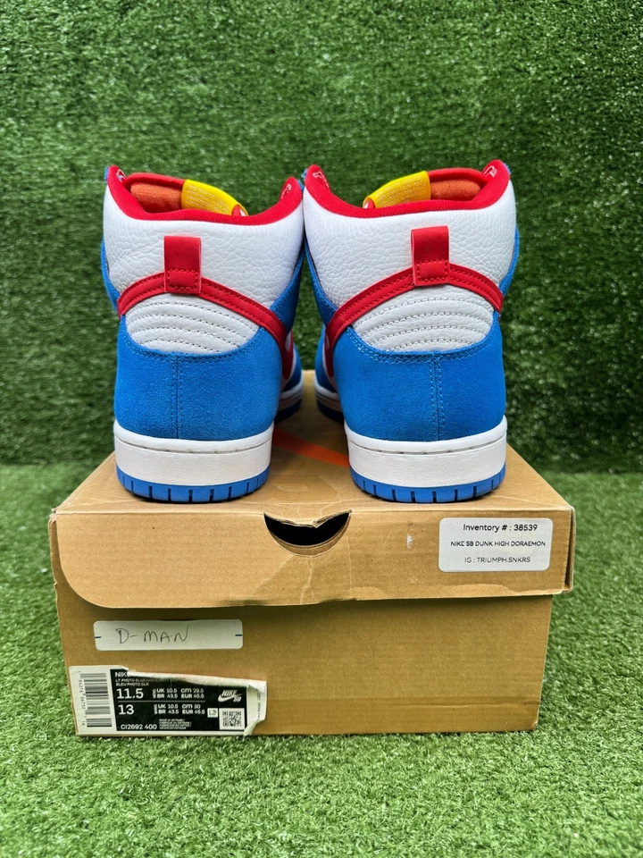 Talla 11.5 - Nike Dunk SB High Doraemon Foto 4 de 4