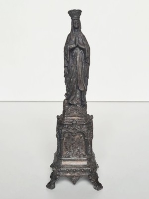 ND Figur von Lourdes Jungfrau Maria in Regel vom Ende 19. Anfang 20. Jh.