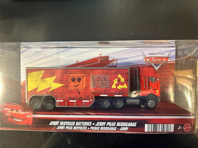 DISNEY PIXAR CARS HAULER - JERRY RECYCLED BATTERIES