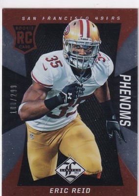 2013 Panini Limited NFL Football No. 171 Eric Reid Rookie 100/349