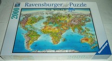 Ravensburger 2000 Pc Jigsaw Puzzle World Map NIB