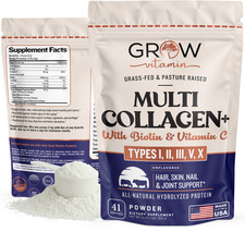 Collagen Peptides Powder Hydrolyzed Collagen Protein Multi Types Unflavored