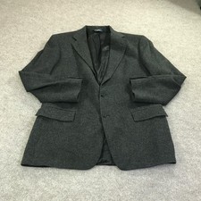 Polo By Ralph Lauren Sport Coat Mens 44L Gray Camel Hair Tweed Two Button USA