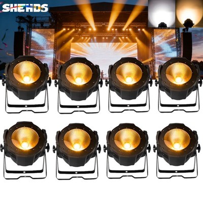 SHEHDS 8x 200W COB LED Par Light DMX Cool+Warm White Studio Theater Bühnenlicht