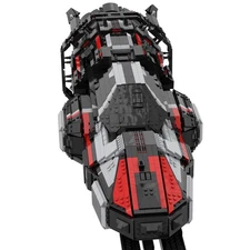 Compatible Rocinante Ship with Landing Gear and Rail Gun 5943 Build Moc