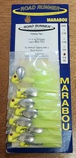 Blakemore 1004-012 Marabou Road Runner 1/4 oz Chartreuse Card of 8