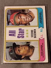 1974 Topps Baseball - #333 All Star Second Baseman - Rod Carew/Joe Morgan VG-EX 