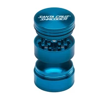 Metal Spice Grinder Knurled Top for Stronger Grip 3-Piece Medium 2.2" (Teal)